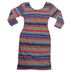 Colorful Bodycon Dress by Pinc